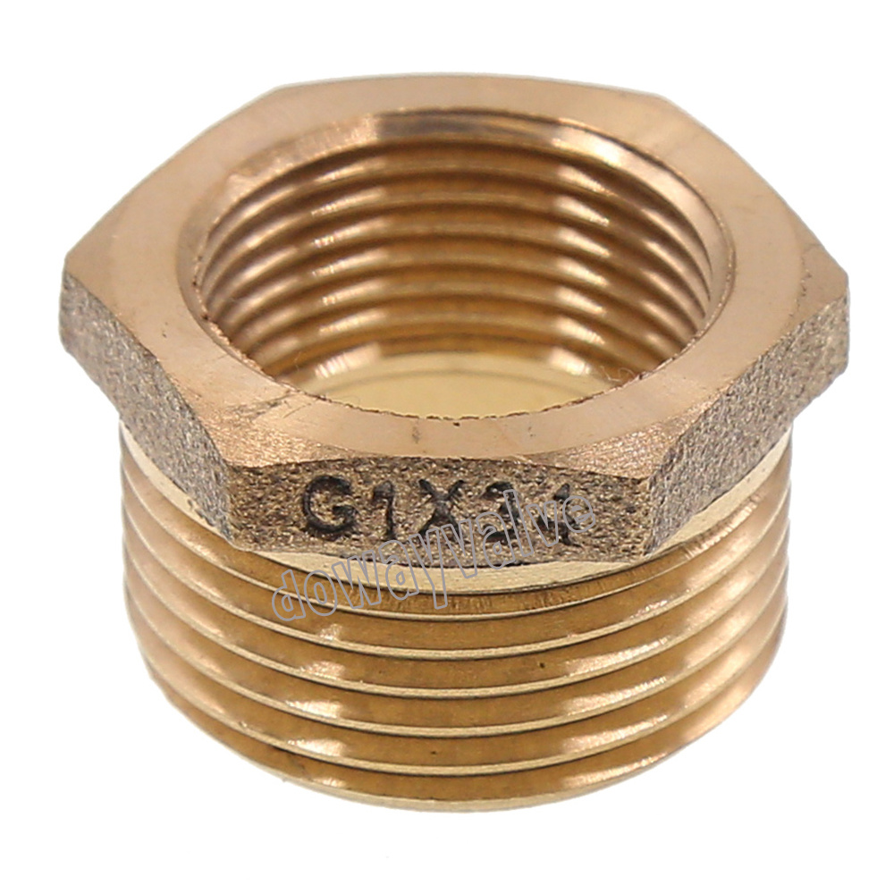 Adaptateur de tuyau de r&eacute;duction concentrique hexagonal en bronze
