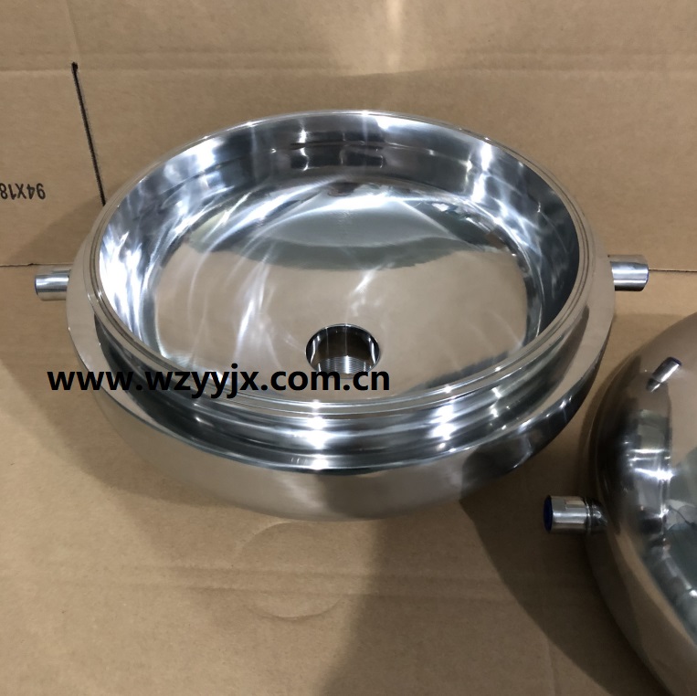 Extractor Parts--Triclamp Jacketed Splatter Platter Jacketed Bowl Reducer
