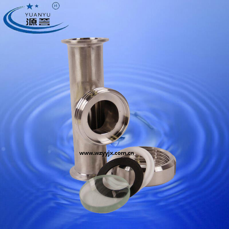 Tri Clamp Inline Sight Glass Spool Sanitary Stainless Steel