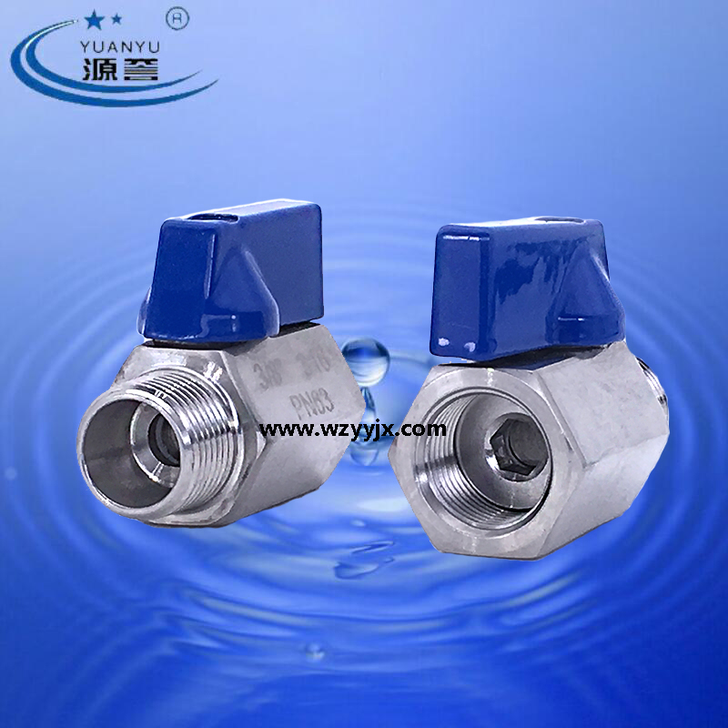 Male Female Instrument Mini Ball Valve Stainless Steel Instrumentation Valve