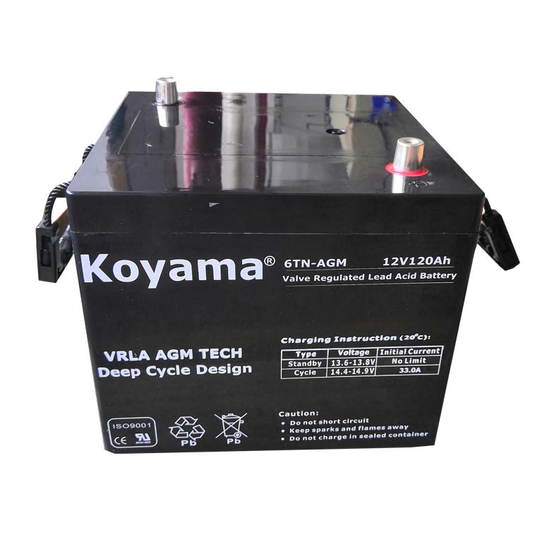 12V120AH Ordnance /Military/Tank Heavy Duty Battery-US-6T-AGM 