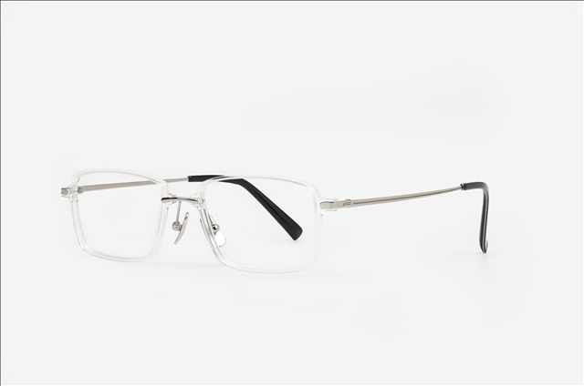 PA2200F square front with titanium eyewear glasses frame