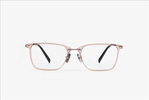 PA2197F square nylon front with titanium eyewear glasses frame
