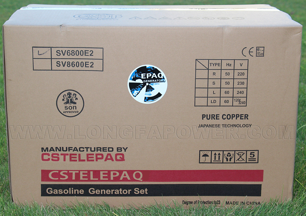 CSTElepaq 3kVA 3kw 3500W 3.5kw 3.5kVA 5kw 5kVA 5000W Portable Petrol Gasoline Generator