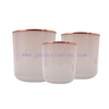 wholesale translucent cobalt blue color glass candle jar/ holder/tumbler for Christmas