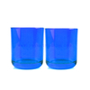 wholesale translucent cobalt blue color glass candle jar/ holder/tumbler for Christmas