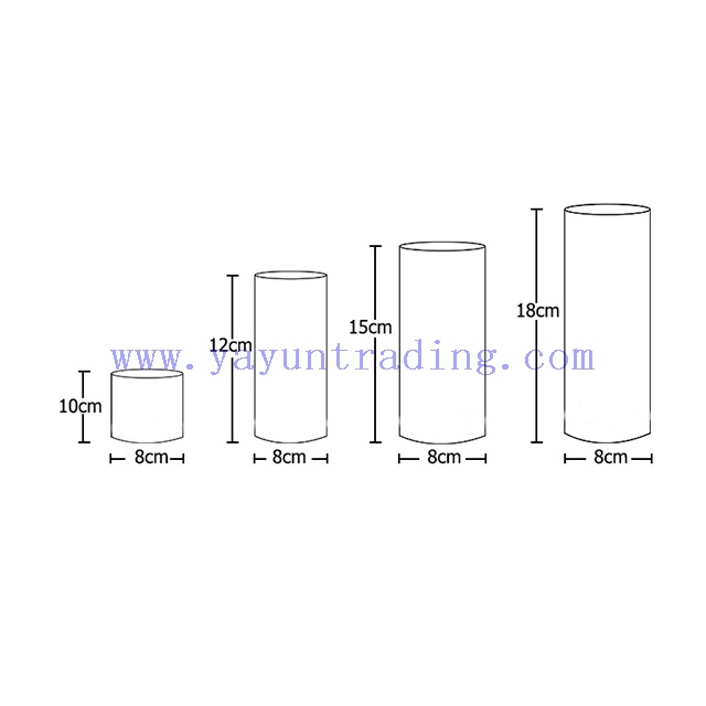 diameter 8cm glass candle tube-1