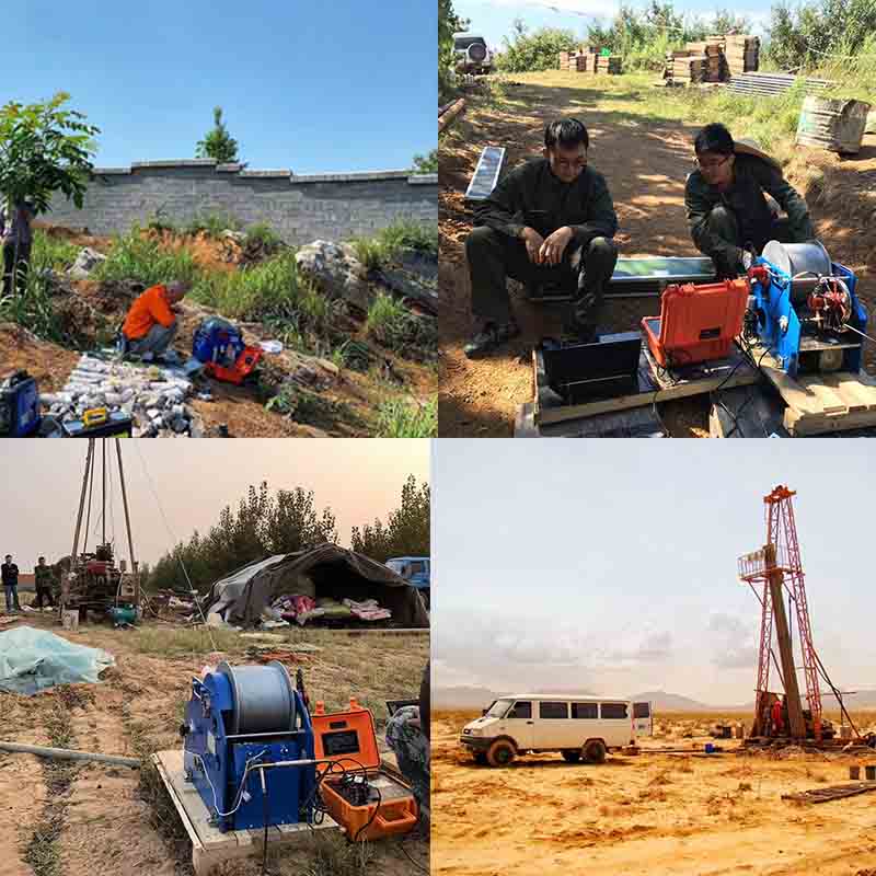 Survei Pembalakan Geofizik SP /Gamma /Suhu /Caliper Water Well Logger dengan Win Automatik