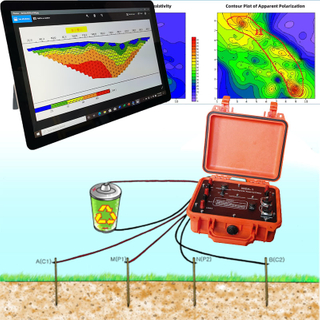 Résistivité 2/3D et résistivité du mètre IP Mesurer l'instrument de résistivité de géophysique de polarisation induite