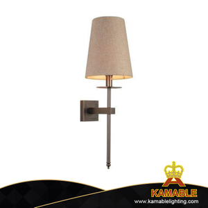 Традиционный античный стиль ткани бронзовый металлический настенный светильник в отеле (MB80986)