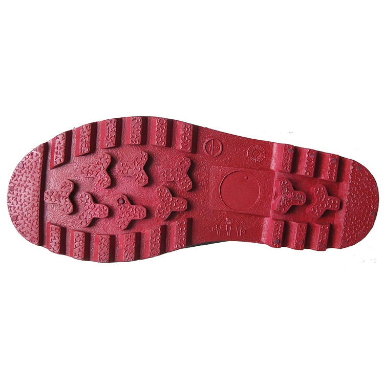 pvc boots red sole
