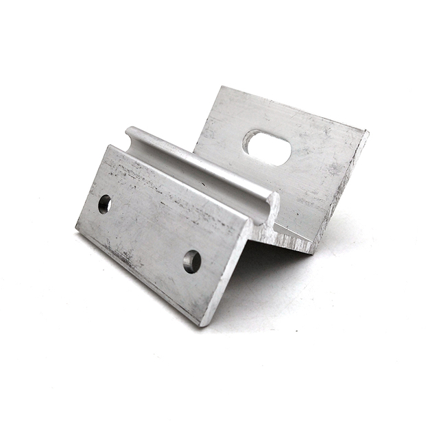 Pince en aluminium de toit de couture de support de rail en aluminium de panneau solaire