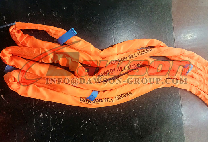 Eslingas redondas de poli&eacute;ster WLL 15T 15000kg - Dawson Group Ltd. - Fabricante, fornecedor, f&aacute;brica na China