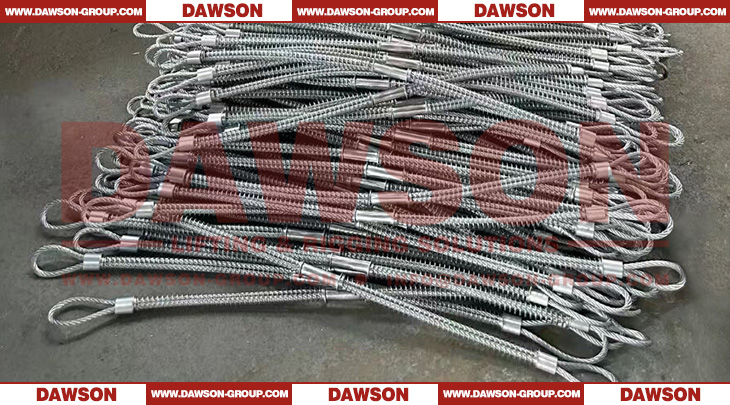 DAWSON Cable de seguridad Whipcheck de acero inoxidable o acero al carbono galvanizado resistente a la corrosi&oacute;n y al &oacute;xido Cable de control de l&aacute;tigo de manguera a manguera - Dawson Group Ltd. - Fabricante, f&aacute;brica de China