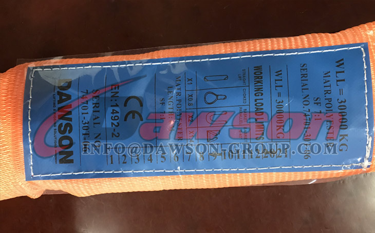 Eslingas redondas de poli&eacute;ster WLL 30T - Dawson Group Ltd. - Fabricante, proveedor y f&aacute;brica de China