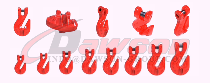 DS086 G80 Gancho de agarre de cuna con acortamiento de horquilla con alas para eslingas de cadena - Dawson Group Ltd. - Fabricante, proveedor y f&aacute;brica de China