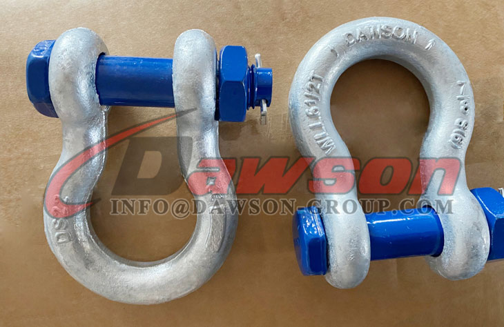 Grillete de anclaje tipo perno HDG, Grillete de arco con pasador y tuerca de seguridad, Grillete de arco tipo perno S6 - Dawson Group Ltd. - Fabricante, proveedor de China