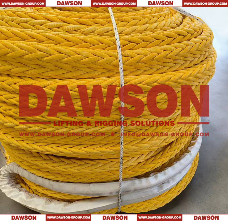 Cuerda de amarre DAWSON-MAX HMPE de 12 hebras, fibra de polietileno de peso molecular ultraalto (UHMPE) - Dawson Group Ltd. - Proveedor de China, F&aacute;brica