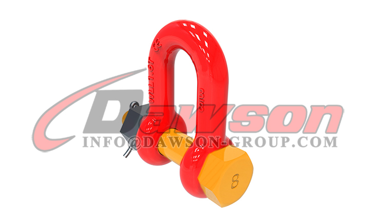 DS757 G8 Grillete en forma de D de aleaci&oacute;n tipo perno para elevaci&oacute;n, grillete de cadena con pasador de seguridad - Dawson Group Ltd. - Proveedor y fabricante de China
