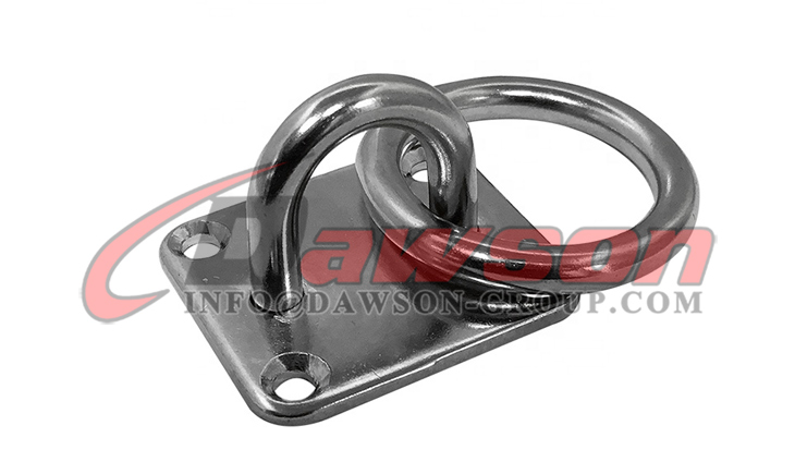 Placa de ojo cuadrada de acero inoxidable con anillo - Dawson Group Ltd. - Proveedor de China, F&aacute;brica