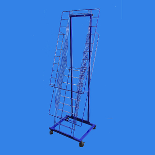 stationery store Free Standing 10 Slots Holder Big Cards Display Shelf