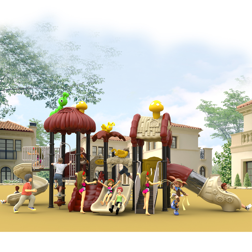 2021 Neuer Design-Luxusvilla-Spielplatz mit Schokoladenpilz und Tierkarikatur (H21-A032)