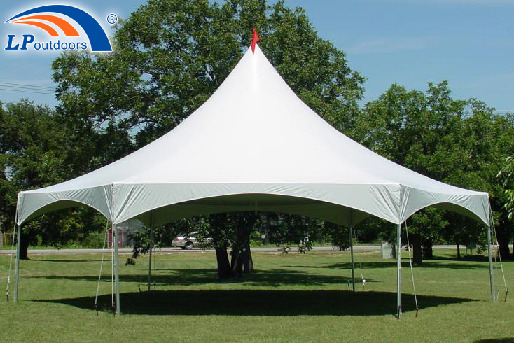 Уникальная палатка высокого уровня с шестиугольным каркасом и высоким козырьком от LP Outdoors