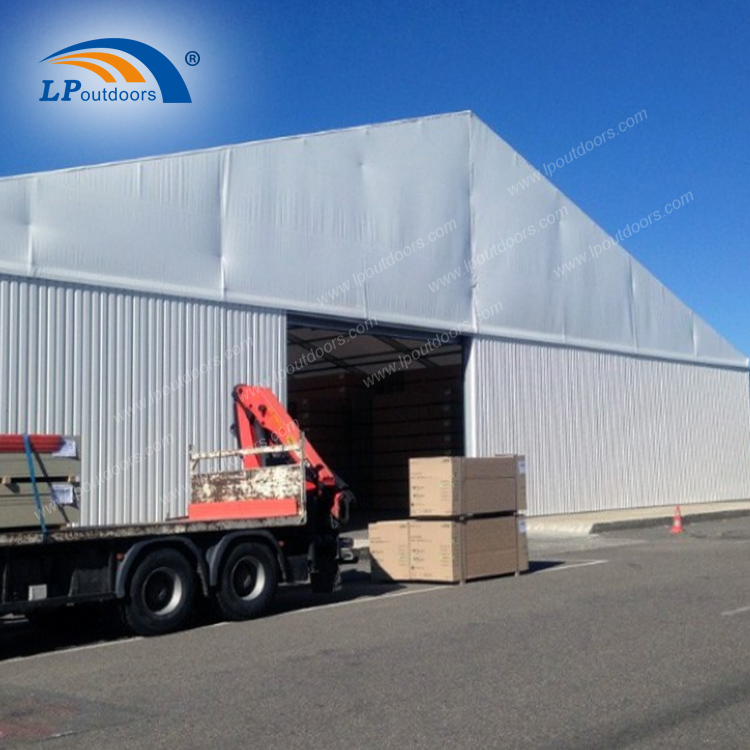 Carpa de taller de almacén industrial con estructura de aluminio personalizada móvil centrada en la seguridad y la practicidad-1