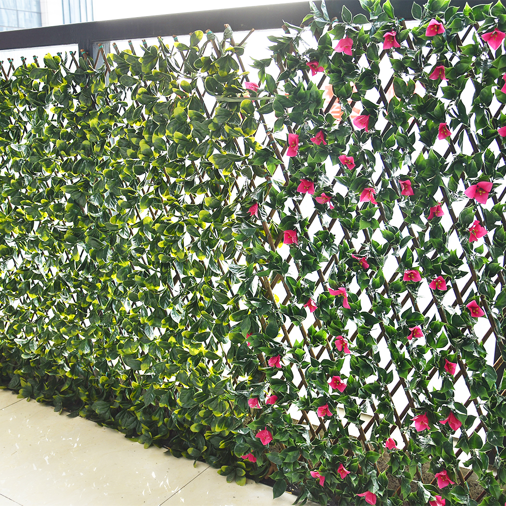 Fábrica china PVC 260 cm Muro de hierba artificial para el patio