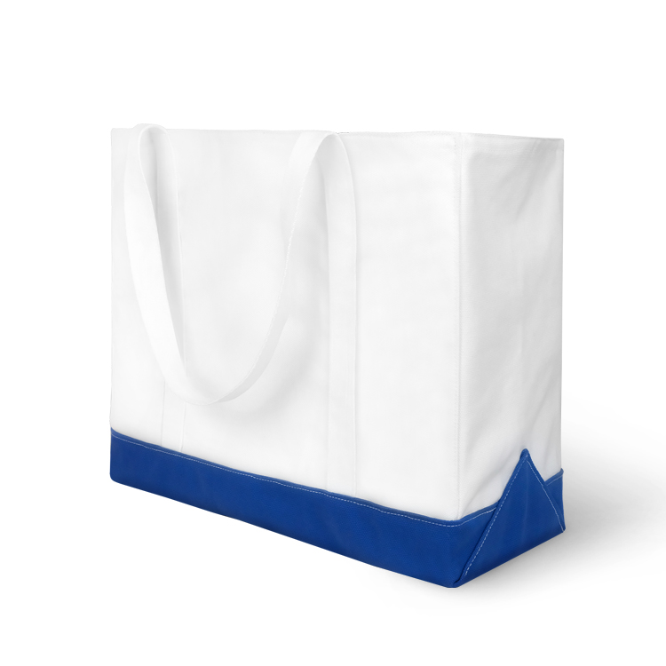 Custom Large Fashion Beach Cotton Canvas Boat Tote Bag
