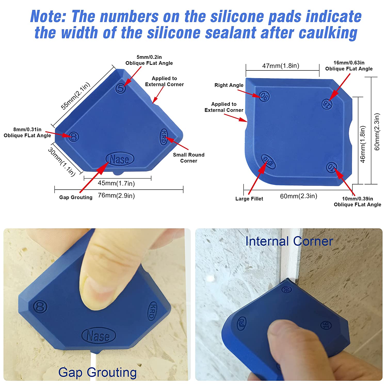 PROFESSIONAL TOOL KIT SEALANT SPATULAS SEALANT PROFILER SILICONE TROWEL&SCRAPER