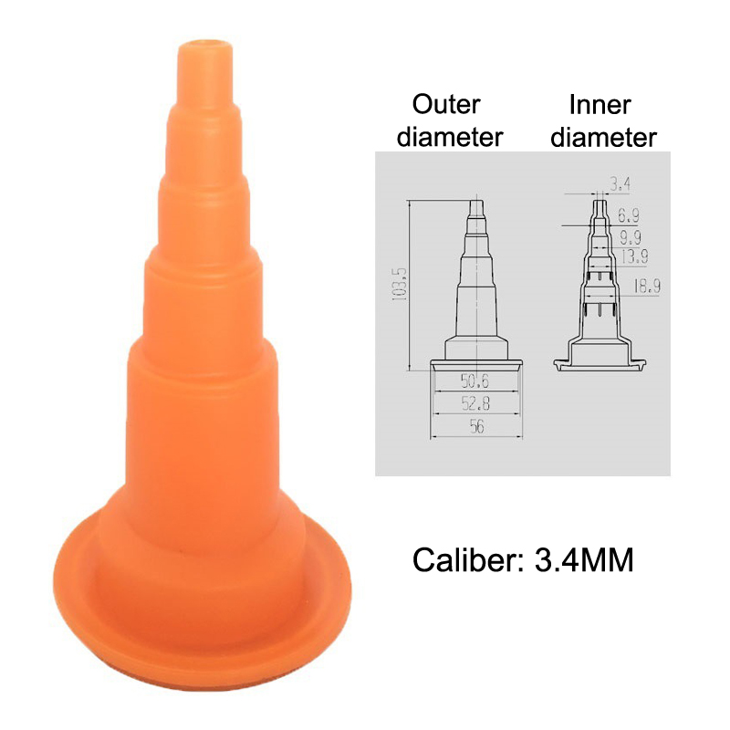 Orange Variety Caliber 3.2/ 3.4/ 4.9/ 5.9mm Caulking Gun Accessories Glass Glue Caulk Replacement Tip