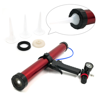 Sausage Sealant Type Red Air Caulking Gun with Barometric Dial