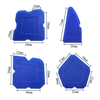 4pcs/ set Blue Glass Scraper Silicone Sealant Remover Smoother Finisher Scraper Cleaner Caulking Tool Kit