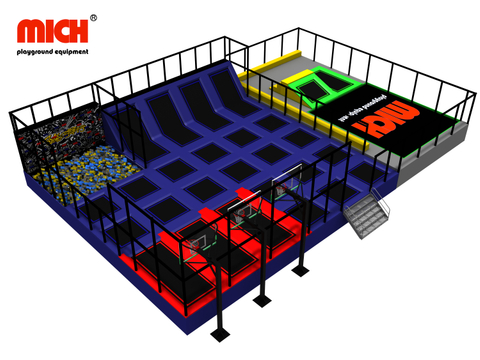 Airbag Basketball Games Indoor Trampoline Park