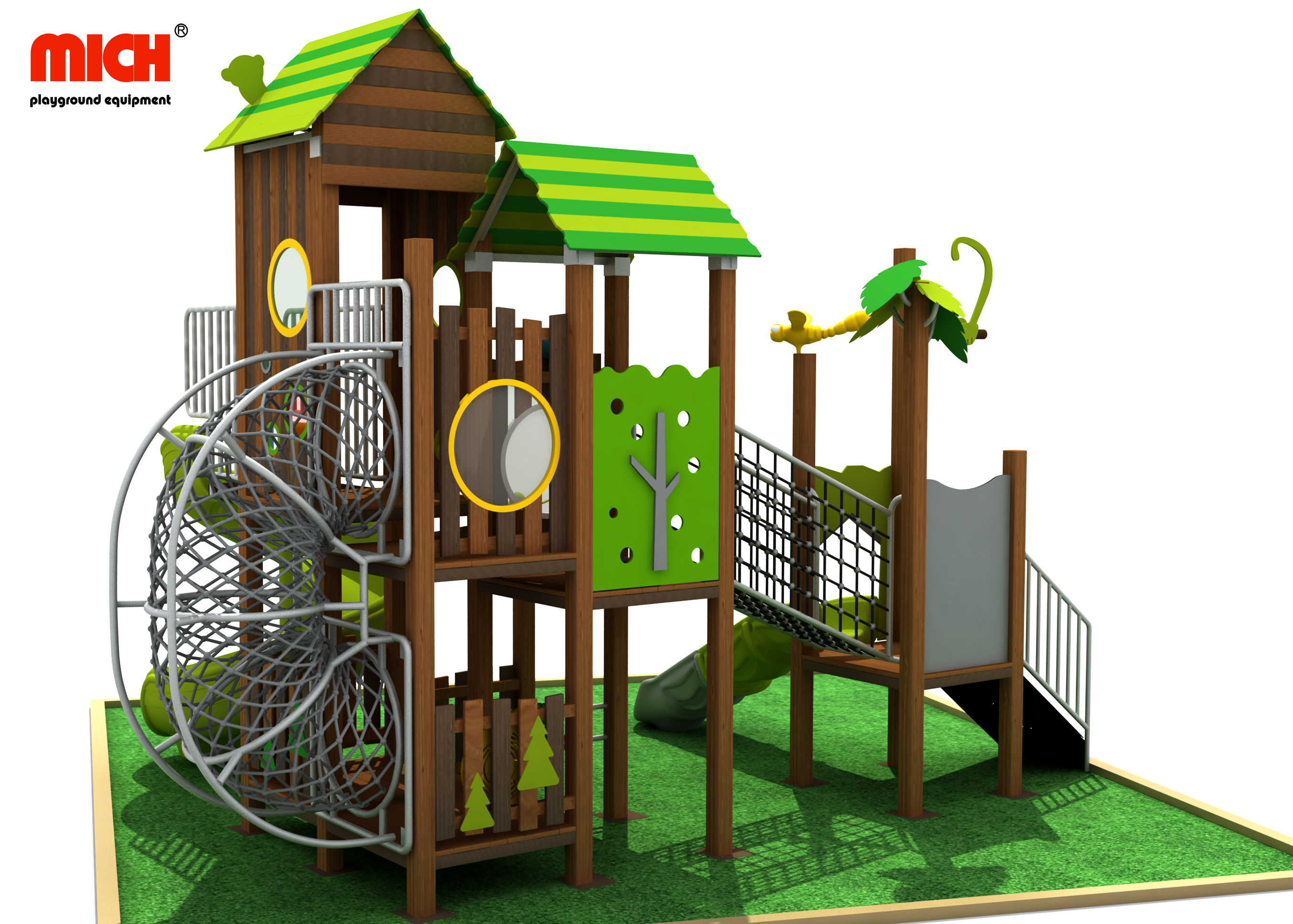 WPC -Serie öffentliche Gebiet Kinder im Freien Spielplatz im Freien