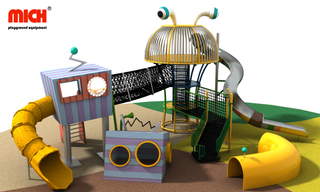 Ensemble de jeu en plein air pour enfants personnalisés avec diapositive