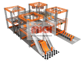 Mich 2024 Neues Design Indoor 2-Lever Ninja Course Park