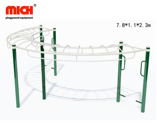 Equipo de acondicionamiento físico al aire libre con barras paralelas escalera horizontal