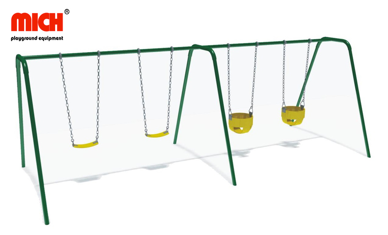 قم بتصنيع تقلبات أربعة مقاعد في الهواء الطلق للأطفال