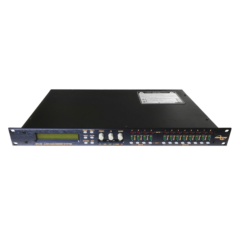 DP448 Processeur audio numérique 4in 8 Système de gestion des haut-parleurs DSP