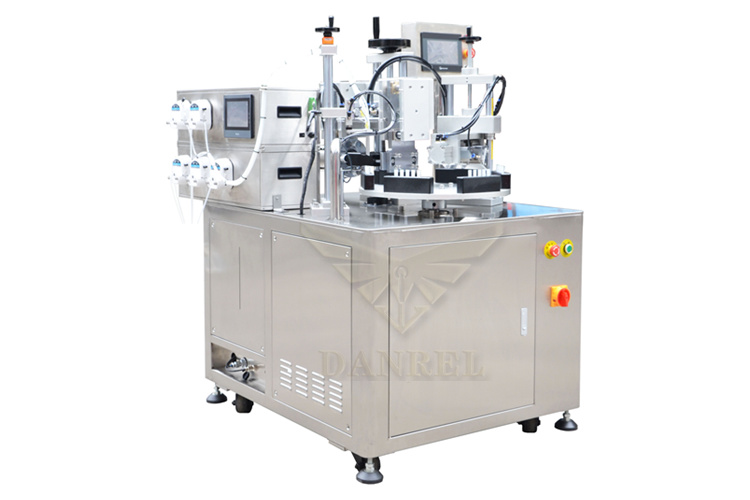 Automatic Ultrasonic Plastic Ampule Bottle and Eye Dropper Tube Filling and Sealing Machine, LDPE Ampoule Tube Sealer