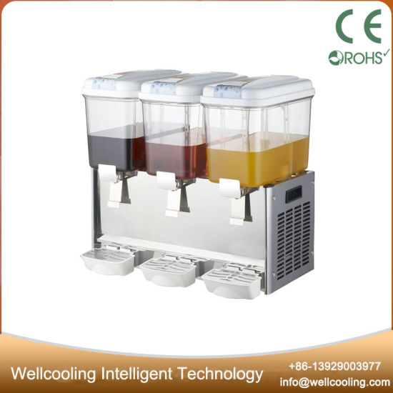 3 Bowls Refrigerated Juicer Machine Commercial