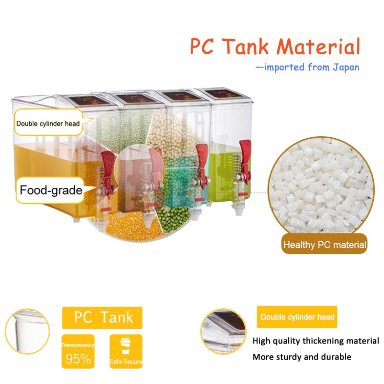 Stainless Steel 10 Liters 4 Bowl Juice Dispenser