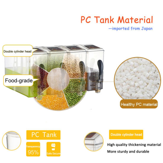 Automatic Control Ce Approved 4 Bowls Juice Dispenser