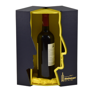 Wine Box Manufacturer PU leather luxury bordeaux wine gift box