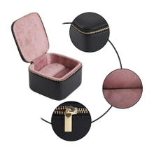 Square Small Jewelry Box, Travel Mini Organizer Portable Display Storage Case for Rings Earrings Necklace,Gifts for Girls Women