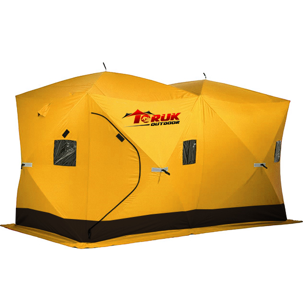 Portable Pop Up Ice Fishing Shelter with Skirt ice fishing tent ...