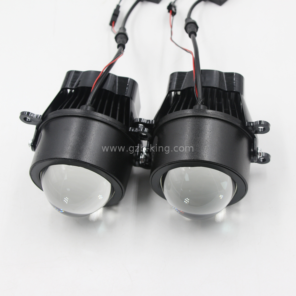 3 inch 12000LM 55W 3-color in one LED projector LED fog light 