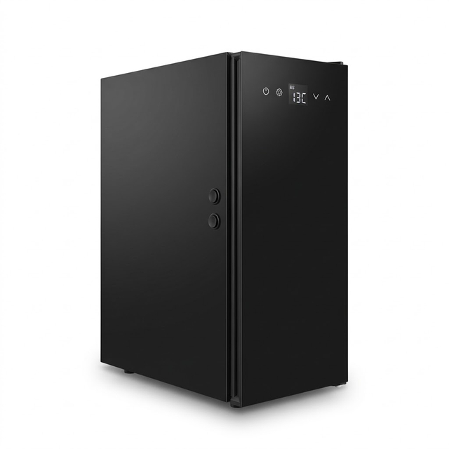 MC16DAS Enfriador de leche comercial de 16 litros con control de pantalla táctil y temperatura. Mostrar